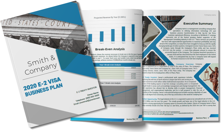 e2 visa business plan pdf